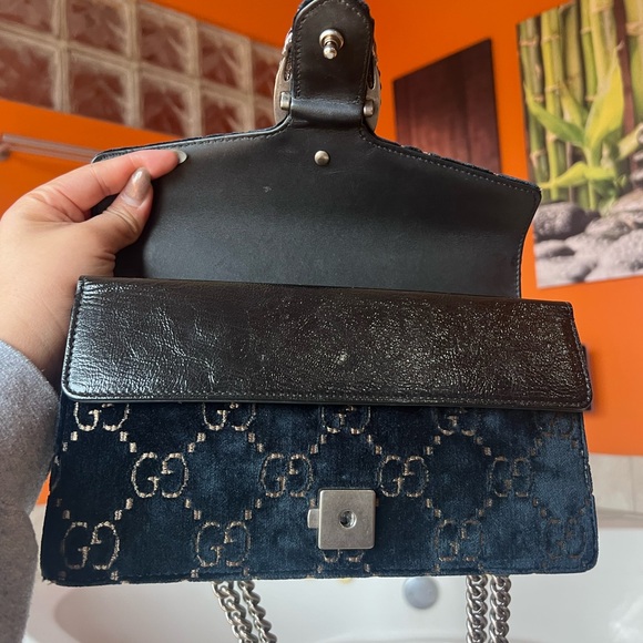Gucci Dionysus Velvet Monogram Crossbody Bag - Picture 7 of 8